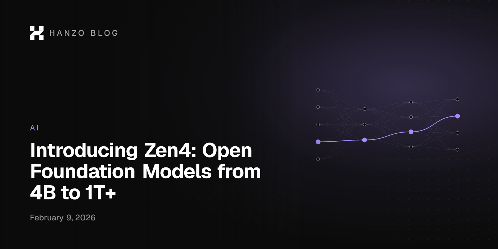 Introducing Zen4: Open Foundation Models from 4B to 1T+